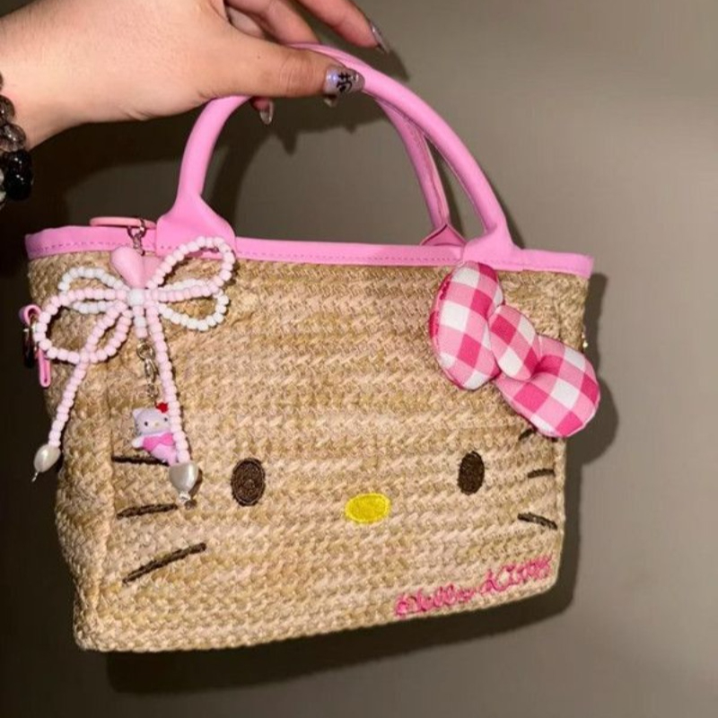 Luxury Bags From Japan - New 2026 Sanrio's HelloKitty Handbag Braid