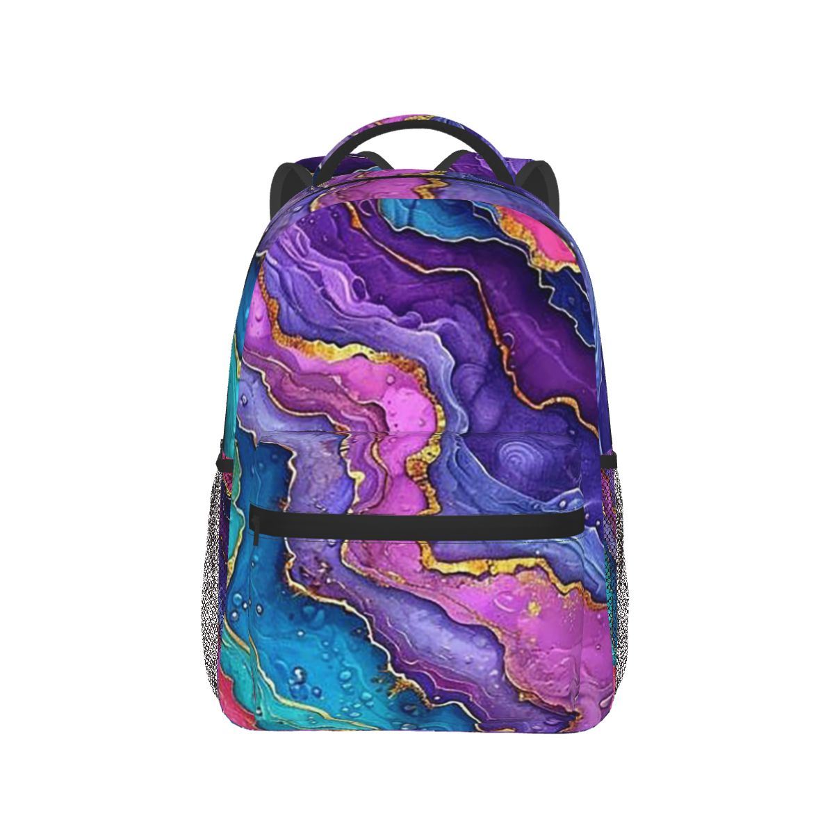 Luxury Bags In Sale - Blue Purple Gilded Luxury Gold Marble