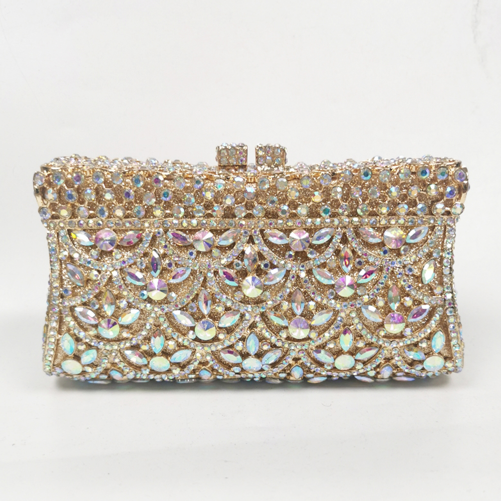 Luxury Bags Gold - Diamond Fish Scale Evening Clutches Bags