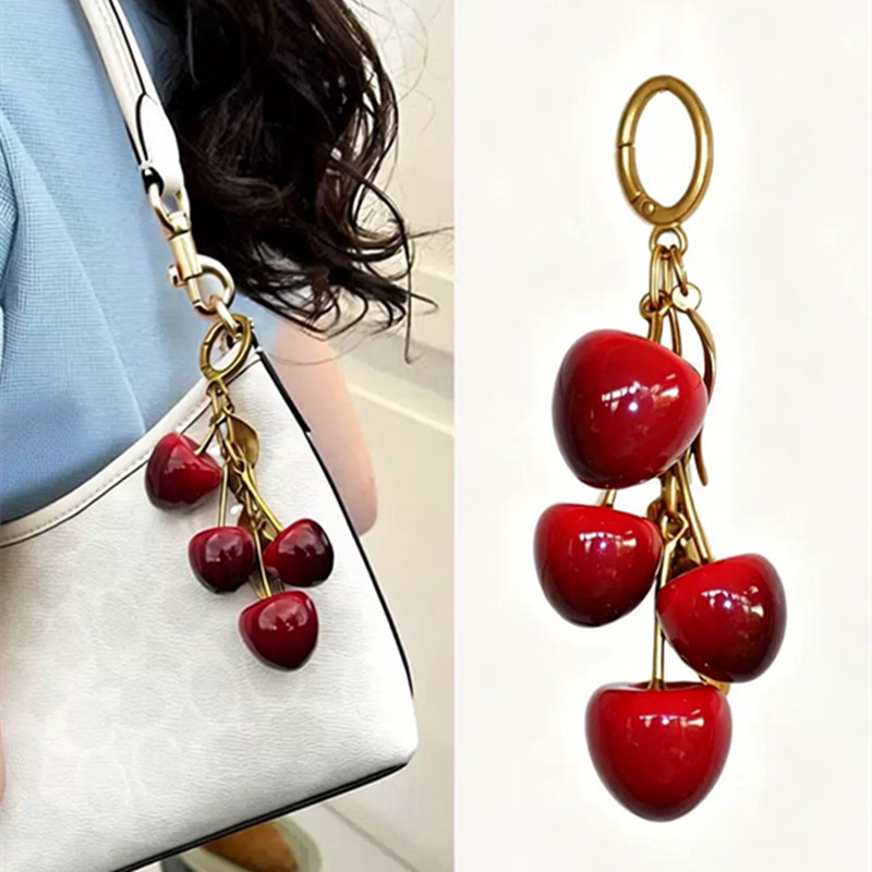 Luxury Bags Ysl - Red Cherry Pendant Decoration For Ysl