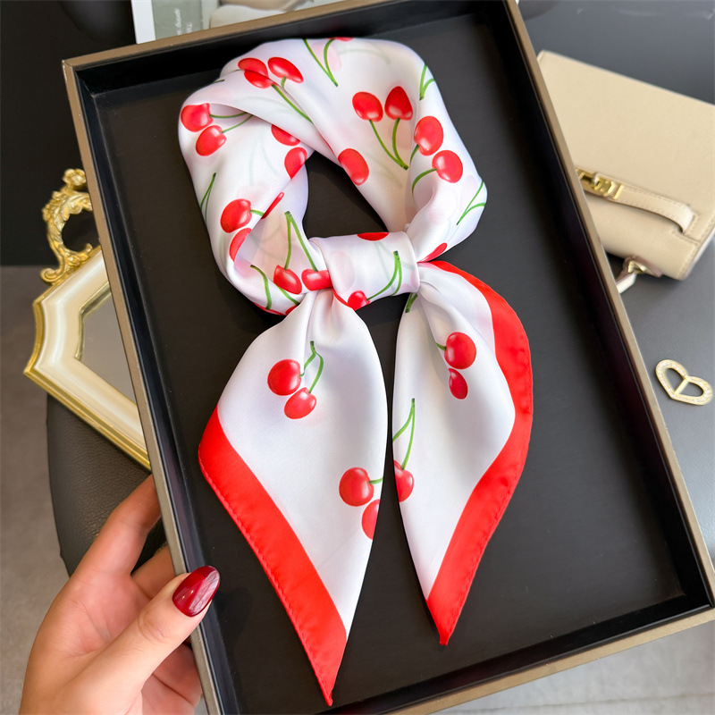 Luxury Bags Mini - Luxury Square Satin Scarf Women Cute