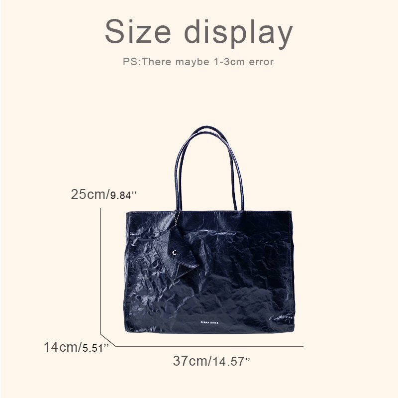 Korean Casual Kraft Paper Tote - Luxury Bags Collection ulasan dan harga