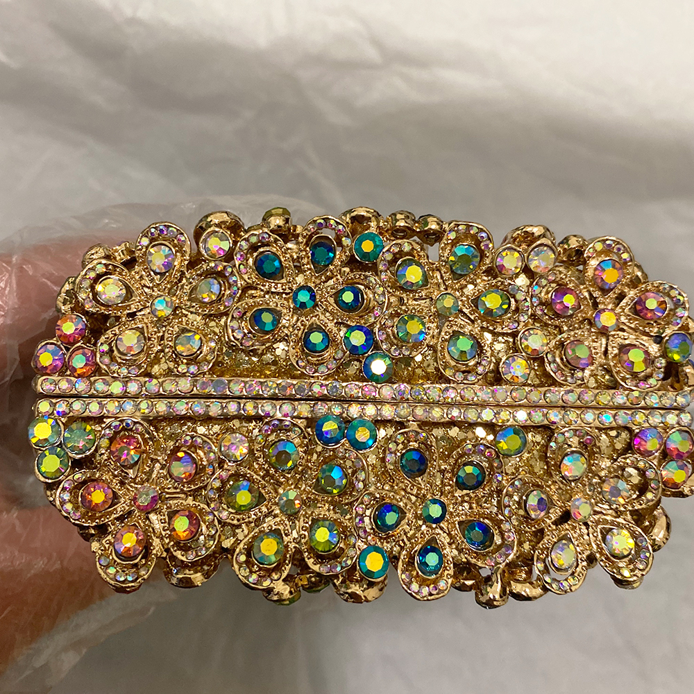 AB Rhinestone Evening Clutches - Luxury Bags Gold ulasan dan harga