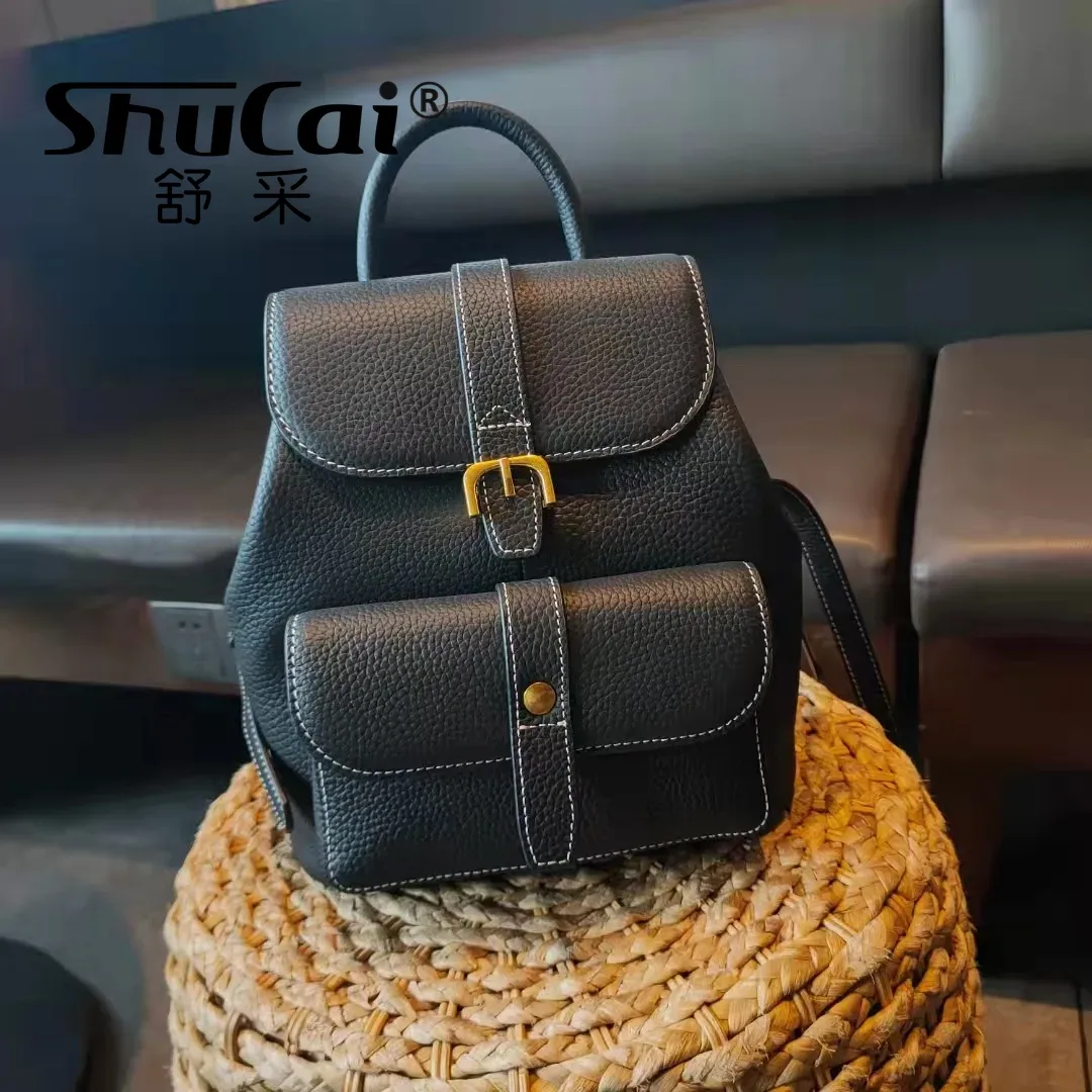 Genuine Cowhide Leather Women' - Luxury Bags For School ulasan dan harga