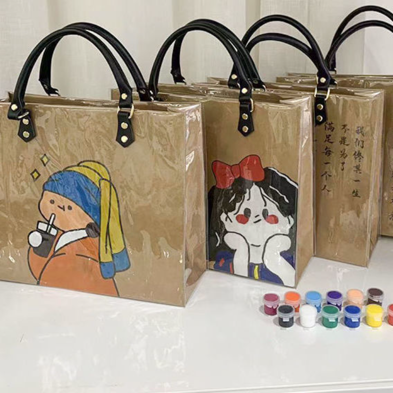 Calligraphy Paper Bag with Lea - Luxury Bags Hand Painted ulasan dan harga