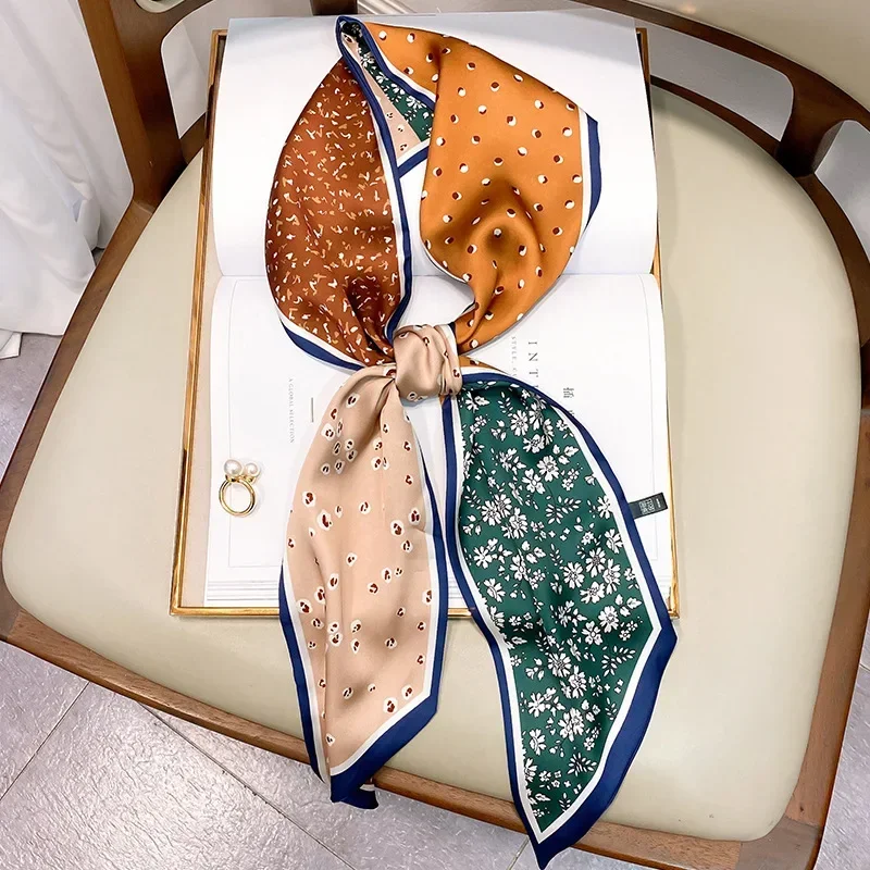 Design Print Skinny Scarf Plai - Luxury Bags Expensive ulasan dan harga