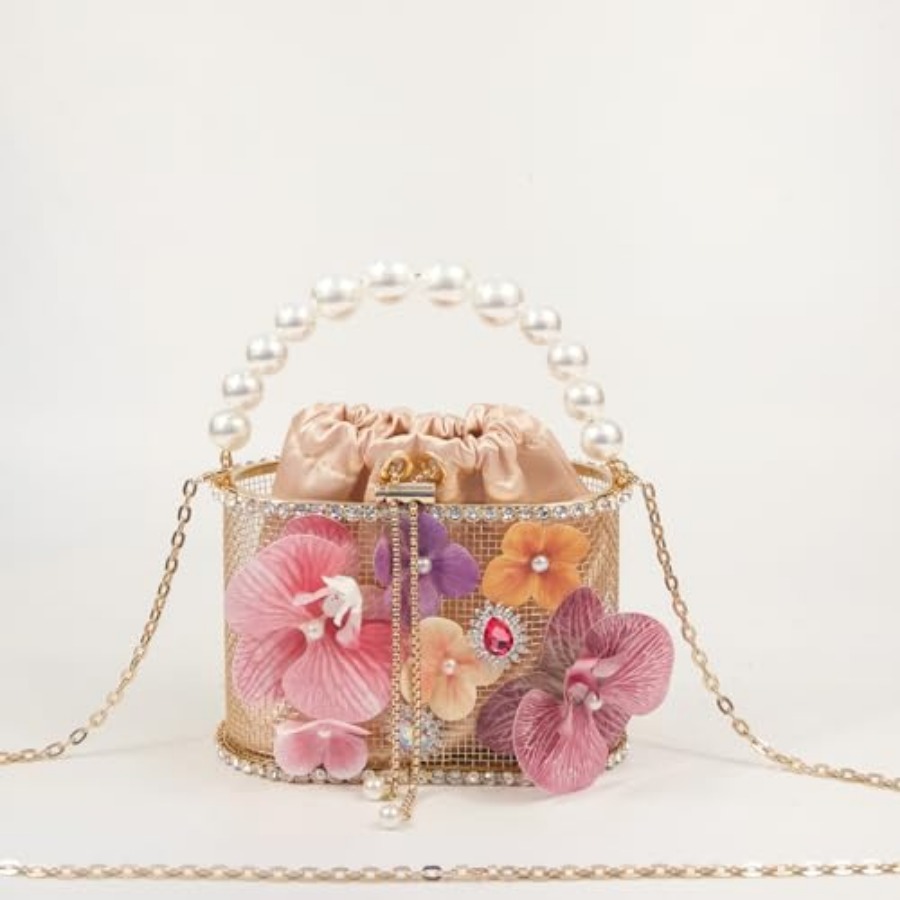 Luxury Women's Party Flower Sh - Luxury Bags Gold ulasan dan harga