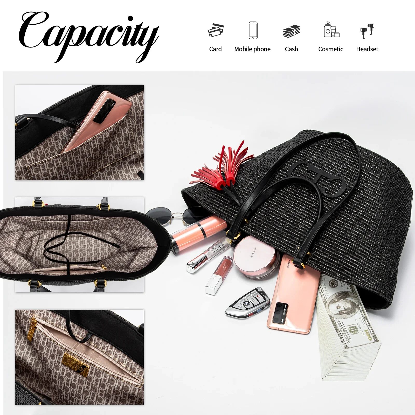 CH Premium Feeling Travel Tote - Luxury Bags Collection ulasan dan harga