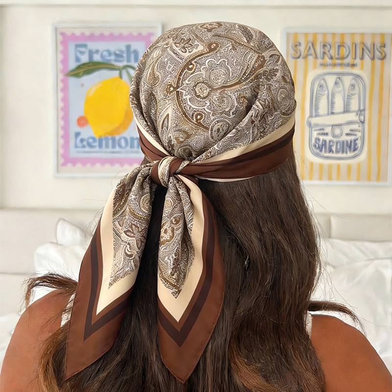 Luxury Women Silk Square Scarf - Luxury Bags Expensive ulasan dan harga