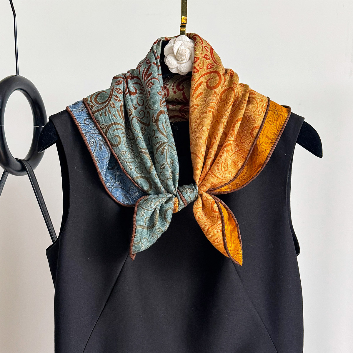 82% Wool 18% Real Silk Scarf N - Luxury Bags Expensive ulasan dan harga
