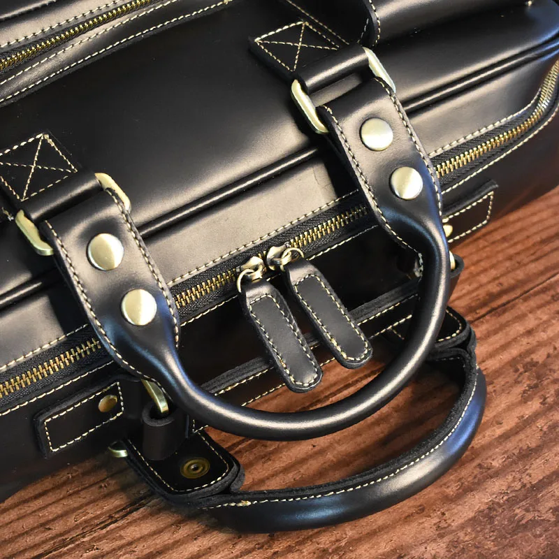 Vintage Men's Black Shoulder B - Luxury Bags Laptop ulasan dan harga
