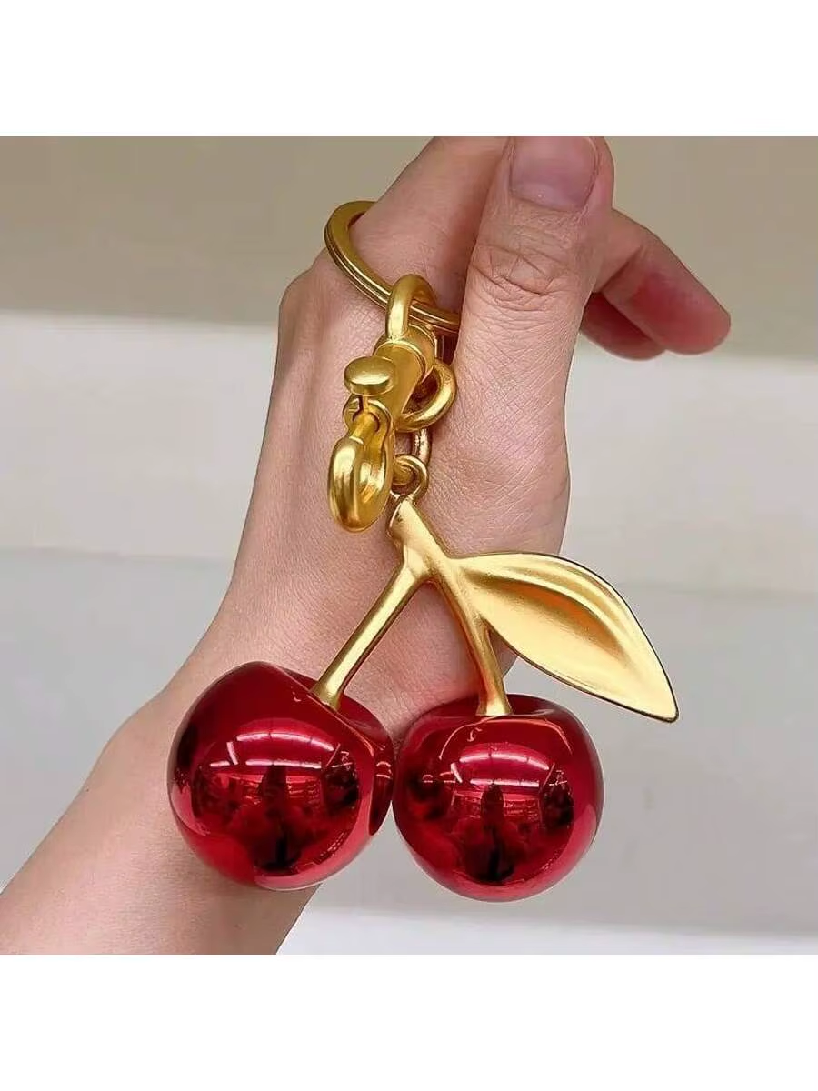 Cute Crystal Cherry Pendant Ke - Luxury Bags For School ulasan dan harga