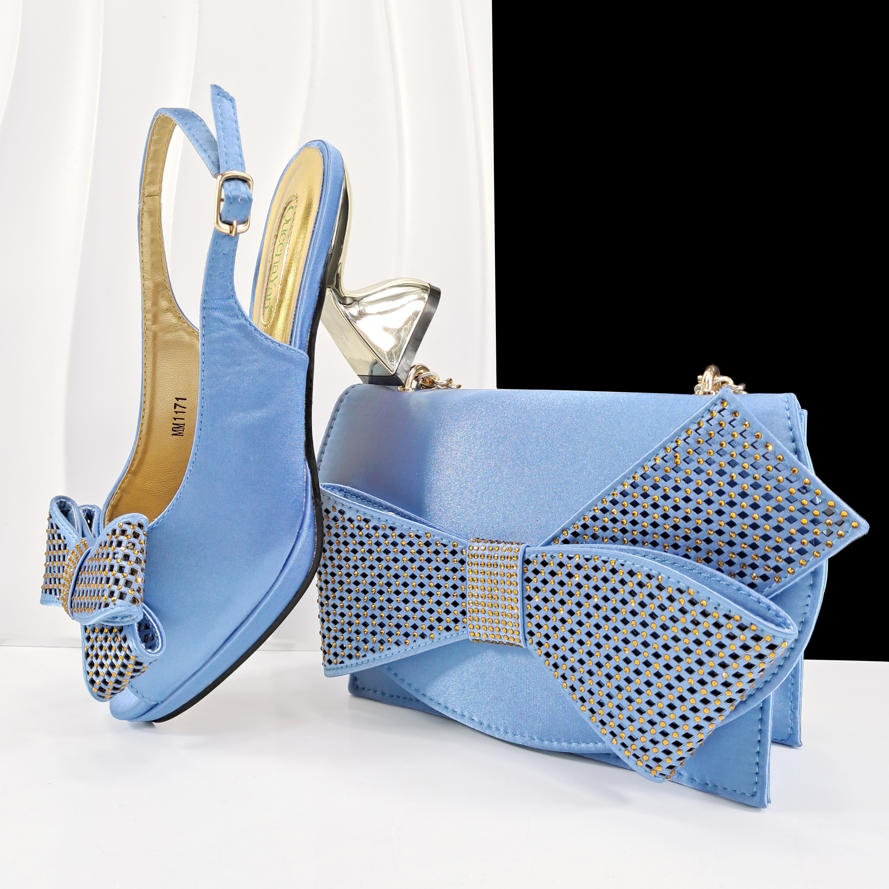 Queena Yan Sky Blue Color Peep - Luxury Bags & Leather Repair Of Atlanta ulasan dan harga