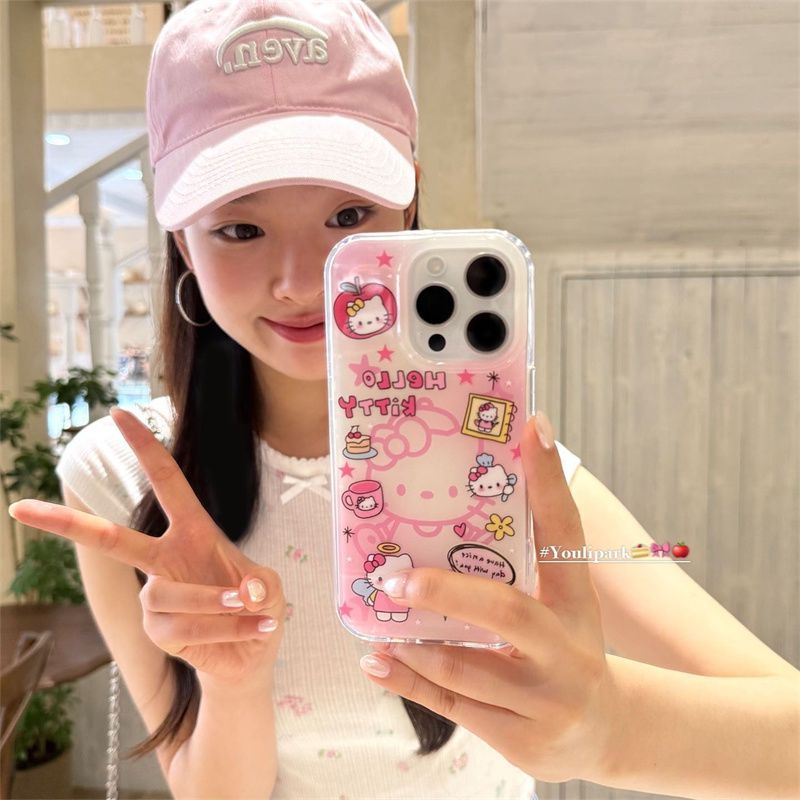Cartoon Hello Kitty Phone Case - Luxury Bags From Japan ulasan dan harga
