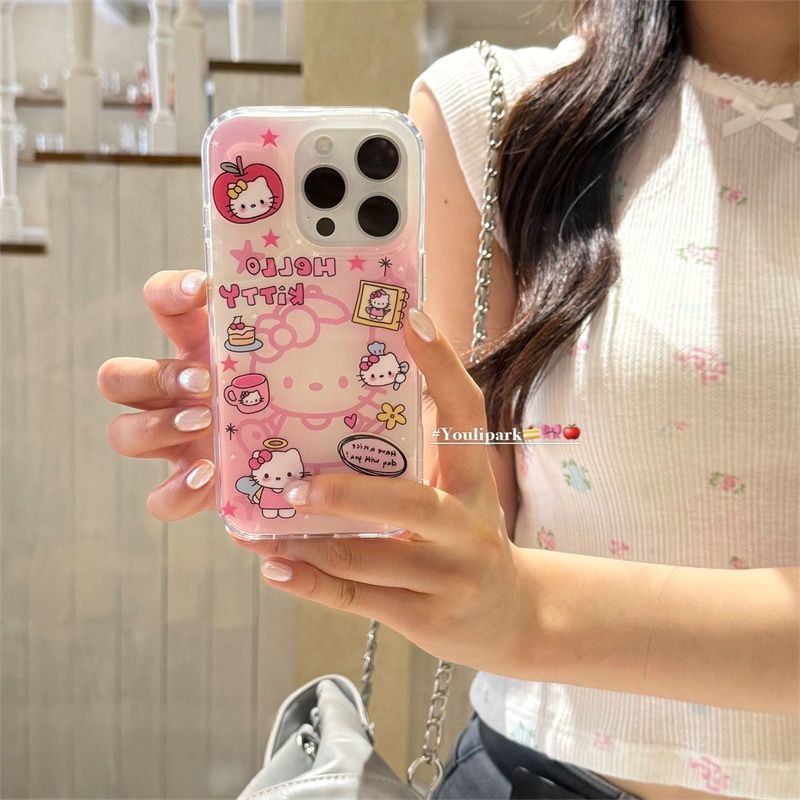 Cartoon Hello Kitty Phone Case - Luxury Bags From Japan ulasan dan harga