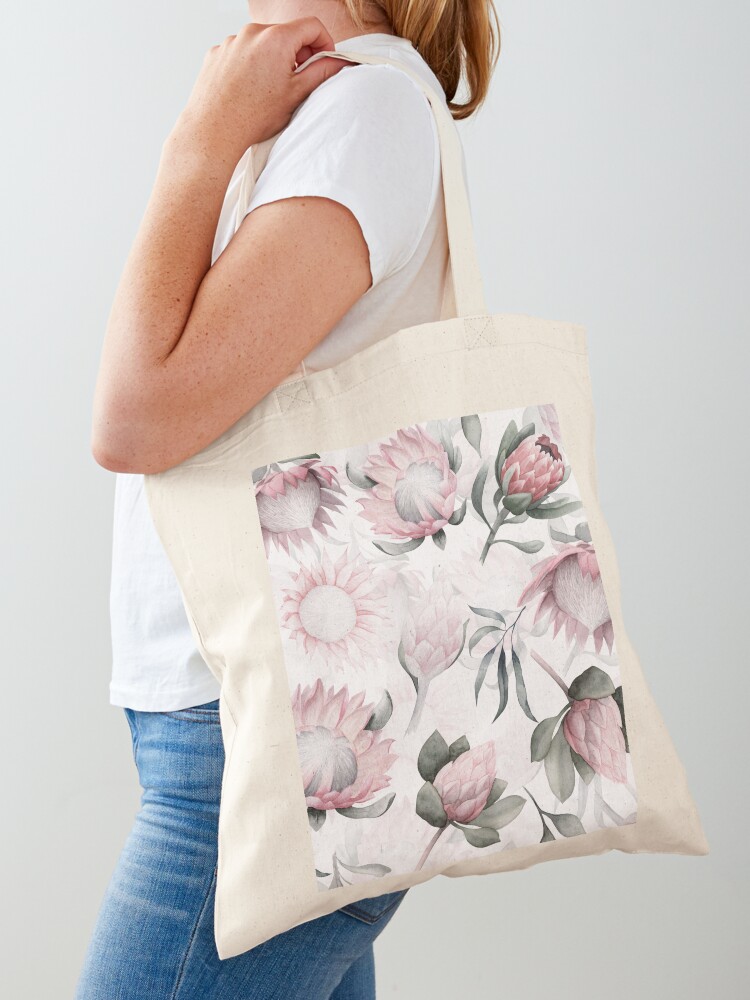 Hand Painted Protea Watercolor - Luxury Bags Hand Painted ulasan dan harga