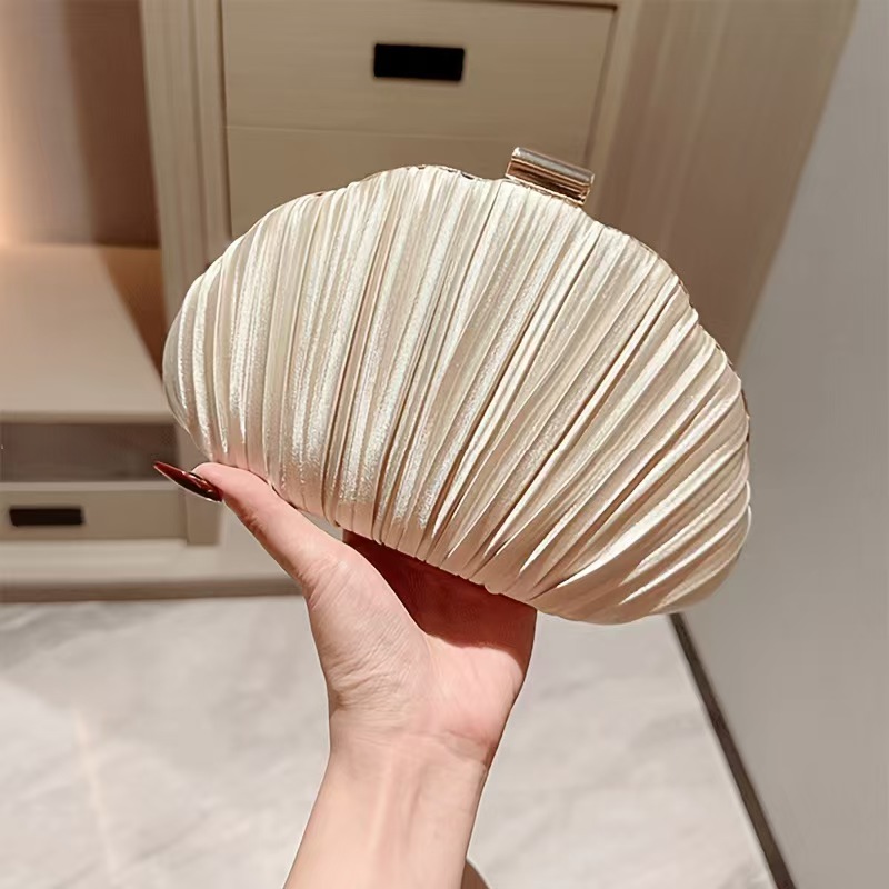 Gold Bright Silk Evening Bags  - Luxury Bags Gold ulasan dan harga