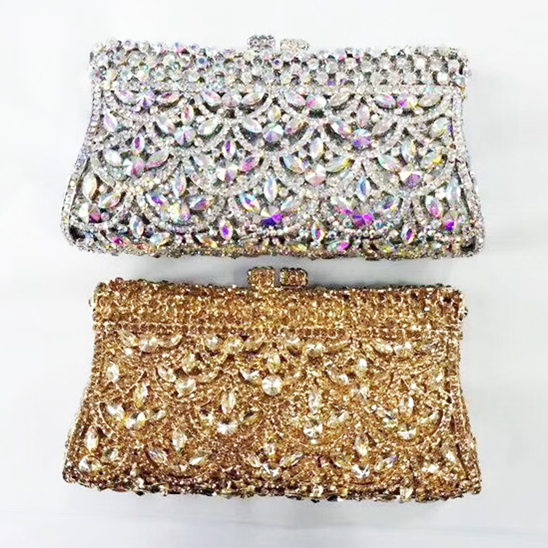 Diamond Fish Scale Evening Clu - Luxury Bags Gold ulasan dan harga