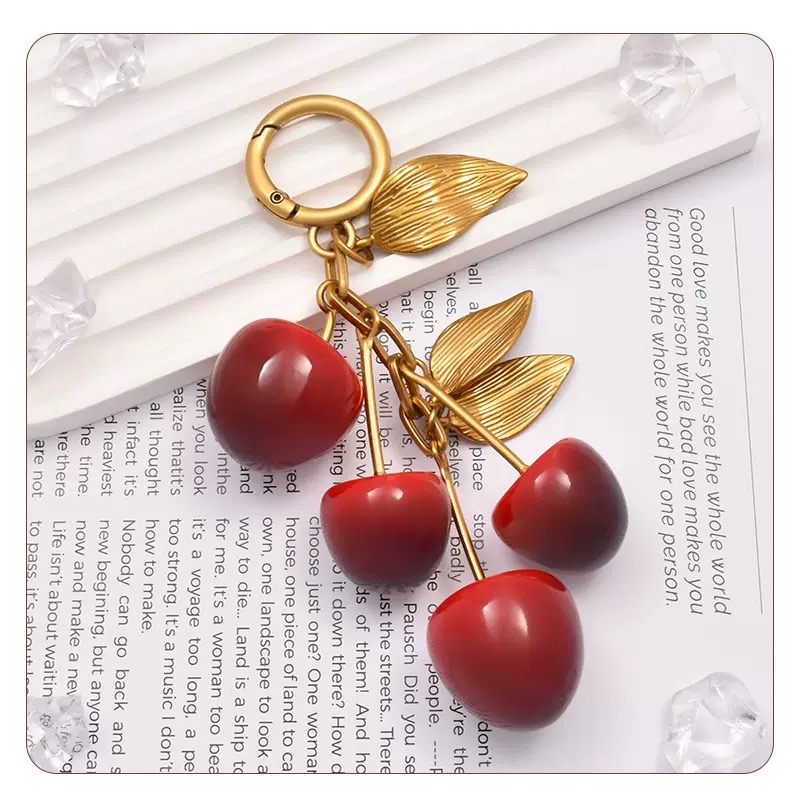 Red Cherry Pendant Decoration  - Luxury Bags Ysl ulasan dan harga