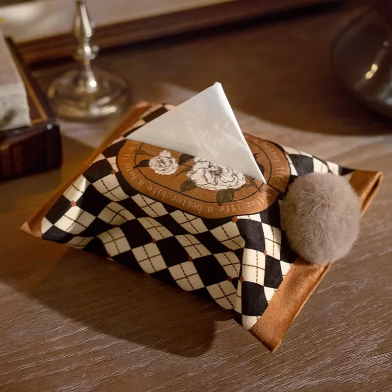 Light Luxury Tissue Box, Retro - Luxury Bags Hand Painted ulasan dan harga