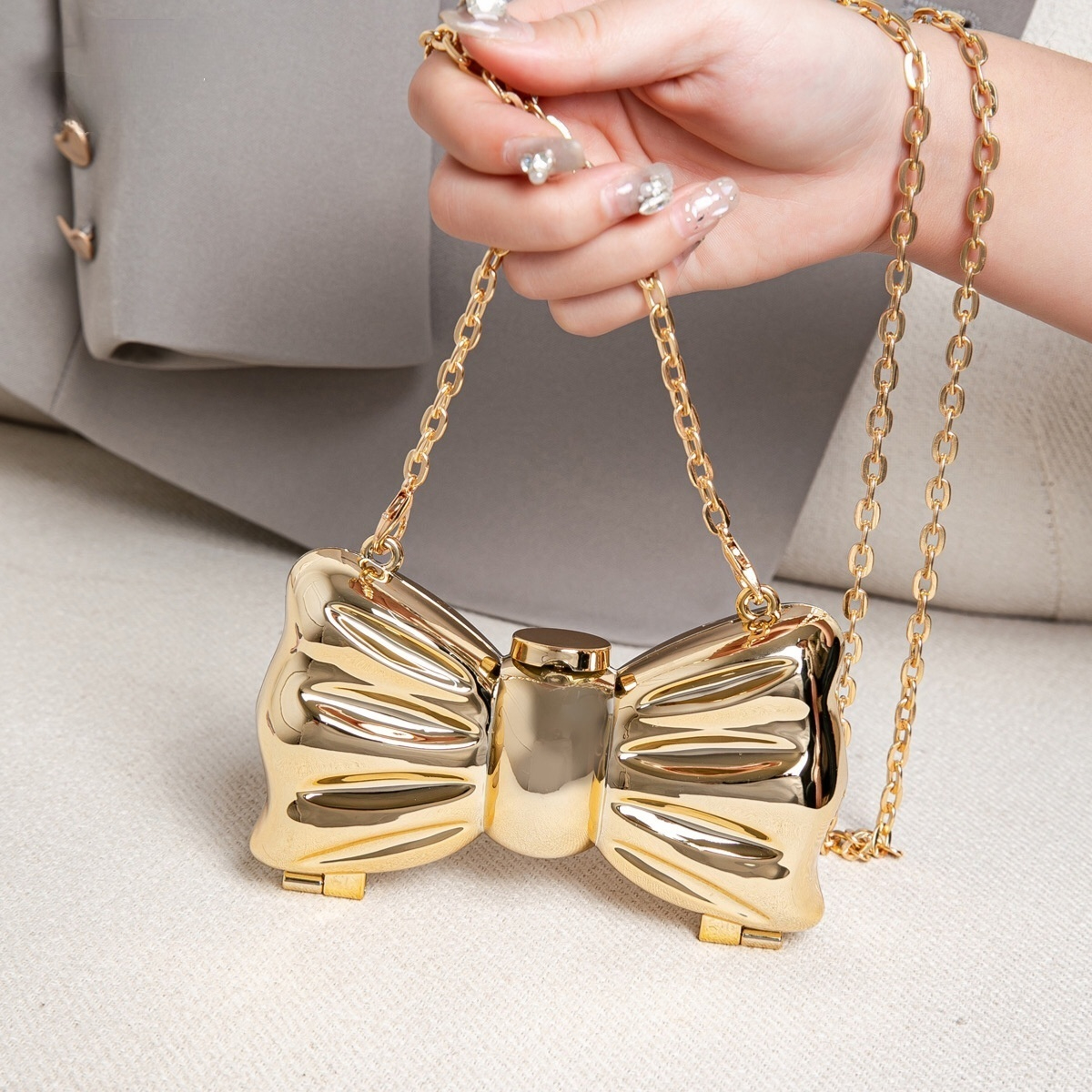 Luxury Fashion Metal Mini Hand - Luxury Bags Mini ulasan dan harga