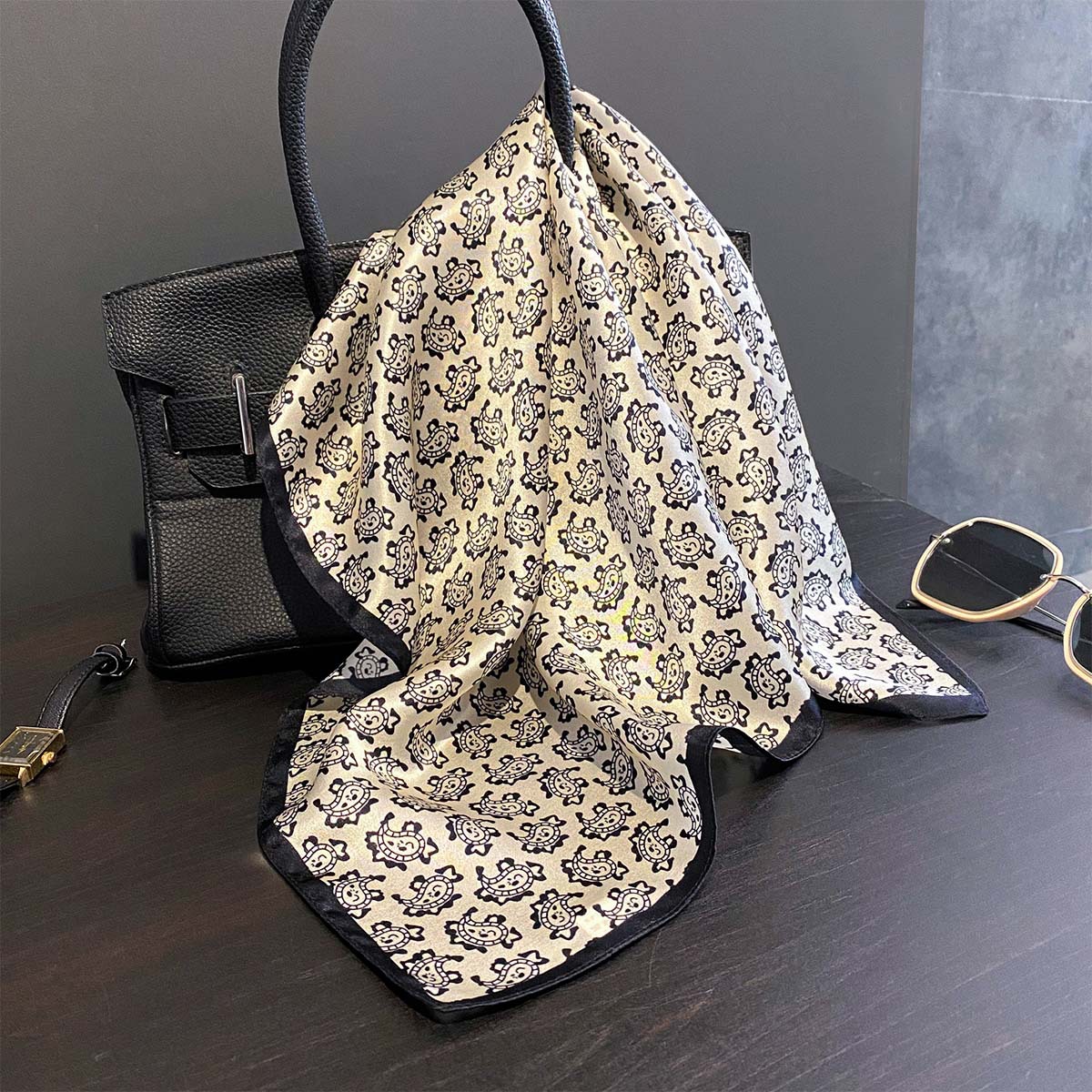 53Cm 100% Pure Silk Square Sca - Luxury Bags Mini ulasan dan harga